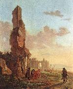 Jan Both Ruins at the Sea Sweden oil painting artist